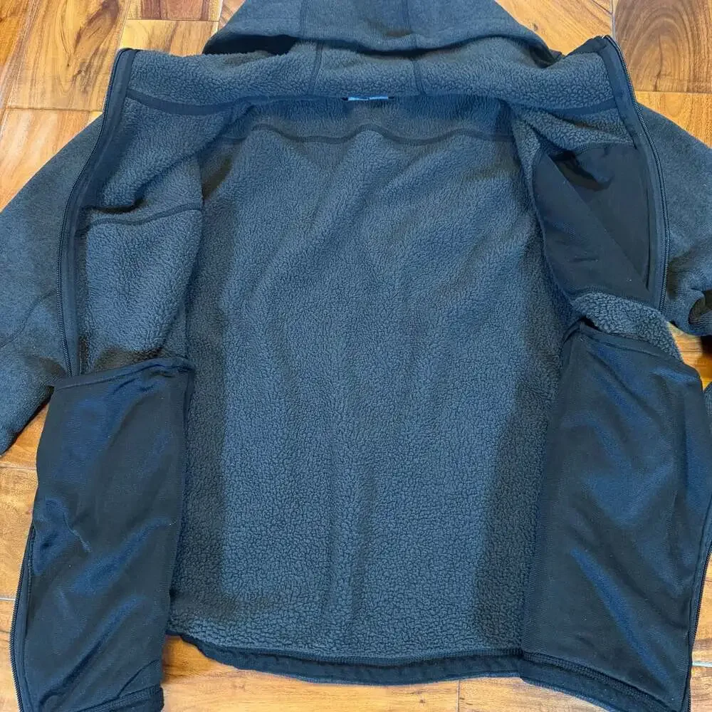 The North Face Gordon Lyons Full-Zip Hoodie Sweater Fleece Jacket Grey Size XL